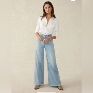 Faherty Saturday Denim Wide Leg Jean- Size 25